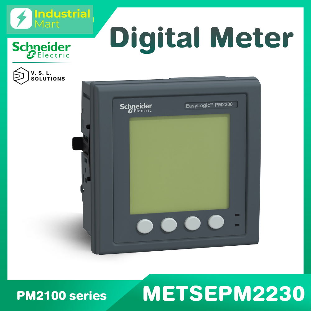 Schneider Electric METSEPM2230 Digital Power Meters - PM2230, Class 0.5S, LCD, THD31th, RS-485