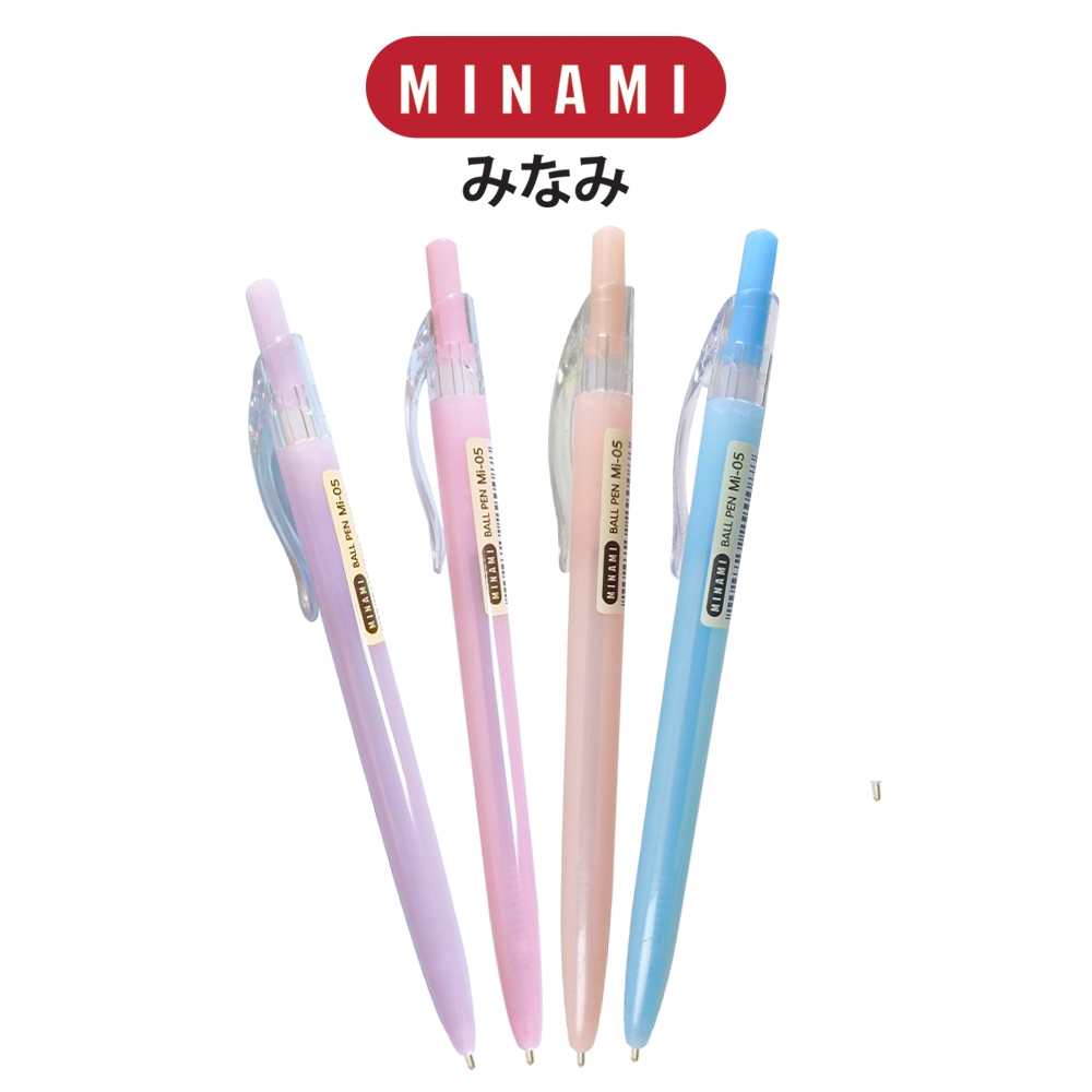MINAMI أقلام حبر جاف 0.5 مم MI-05 ‏(قلمان) أزرق — صورة 4