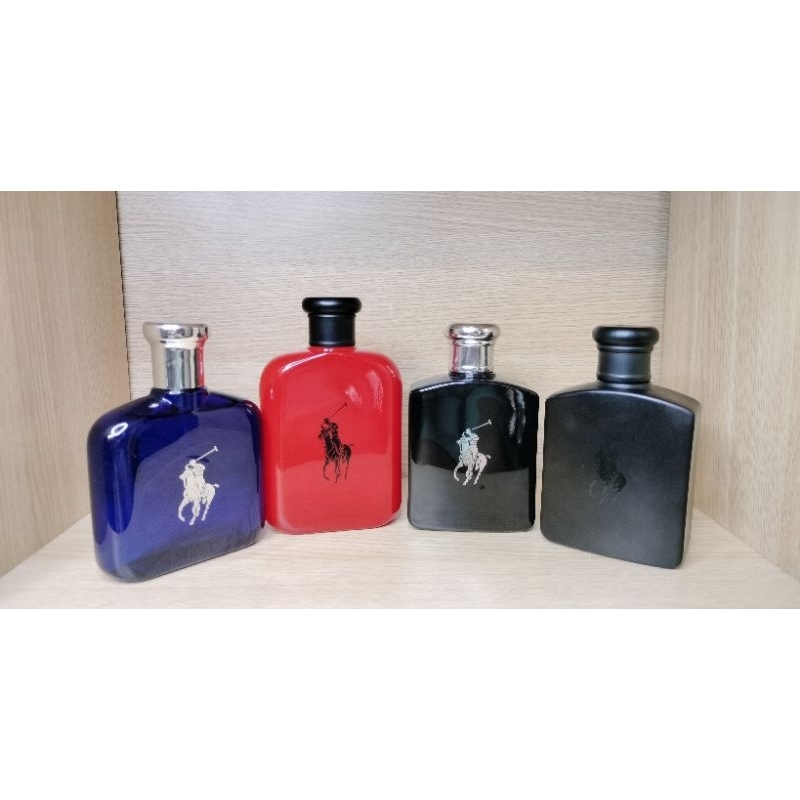 POLO RELPH LAUREN RED EDT & BLUE EDT & BLACK EDT & DOUBLE EDT 125ml.