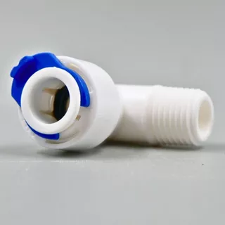 ข้องอ เกลียว 2 หุน เสียบสาย 3 หุน พลาสติก Food grade อะไหล่เครื่องกรองน้ำ ทั่วไป , RO ใช้สำหรับ เครื่องกรองน้ำ