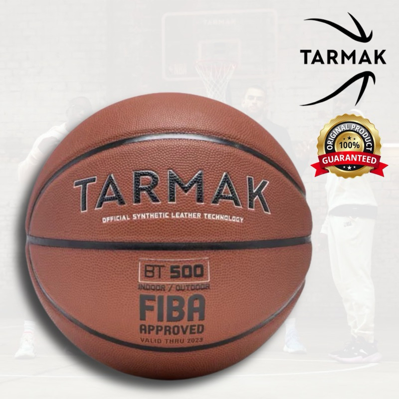 ลูกบาสเก็ตบอล รุ่น BT500 เบอร์ 7 (สีน้ำตาล/ลาย FIBA) TARMAK