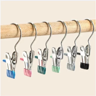 ID888 ที่หนีบผ้าทำจากสแตนเลส คลิปหนีบกางเกงตัวหนีบผ้า คละสี (10ชิ้น/5ชิ้น/1ชิ้น)