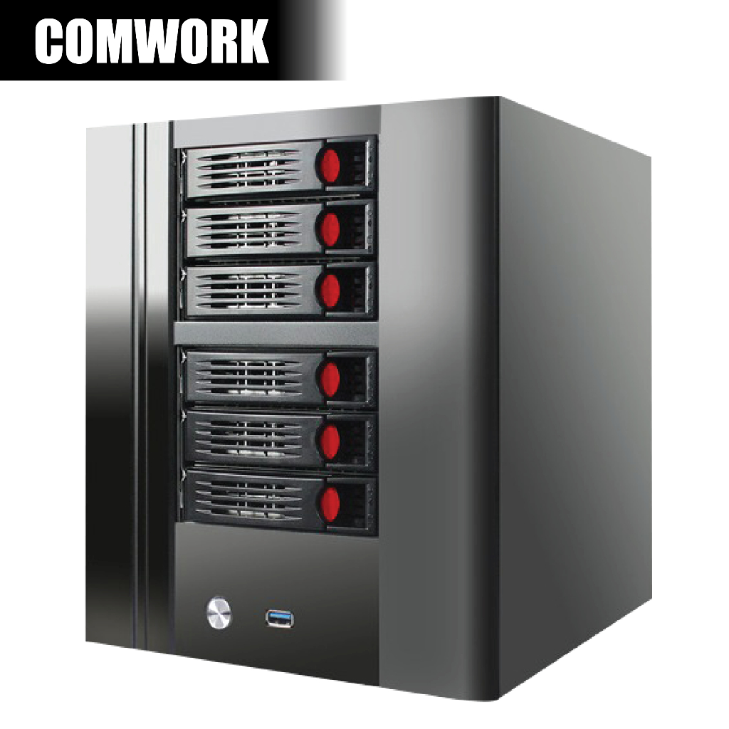 เคส NAS 6 SATA SSD HDD CASE HARDDISK COMPUTER WORKSTATION SERVER COMWORK