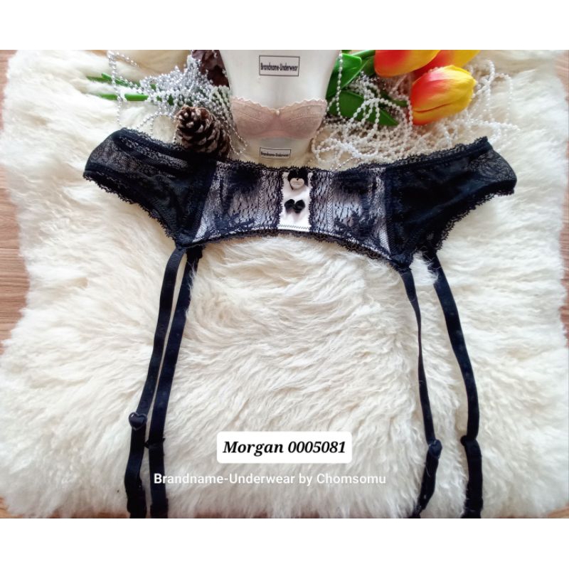 Morgan Freesize-XLต้นๆ ชุดชั้นในแบรนด์เนม/ที่เกี่ยวถุงน่อง Garter belt 0005081