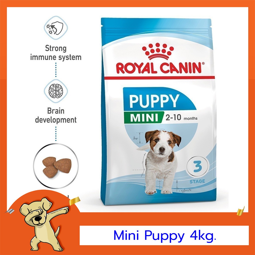 [Cheaper] Royal Canin Mini Puppy 4kg อาหารสุนัข โรยัลคานิน สูตรลูกสุนัขพันธุ์เล็ก ขนาด 4 กิโลกรัม