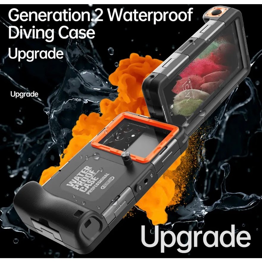 เคสกันน้ำสำหรับ5-6.9นิ้วโทรศัพท์ SHELLBOX GEN2 แท้100% Waterproof Diving Case 50 ฟุต/15ม.กันน้ำกันฝุ่น กันกระแทก