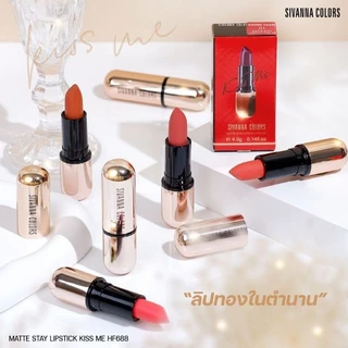 HF688 ลิปสติก สิวันนา SIVANNA COLORS Lipstick สีสวยติดทนทั้งวัน
