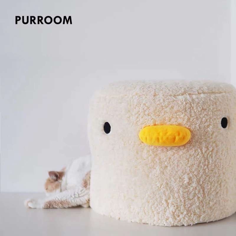 Purroom Little Chic ที่นอนแมว อุโมงค์ สีครีม