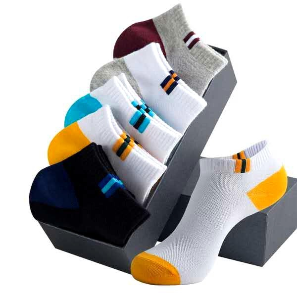 Thai.th ถุงเท้าข้อสั้น เหนือตาตุ่มเล็กน้อย ถุงเท้า ชาย ถุงเท้าแฟชั่น Sockman1(มีราคาส่ง)