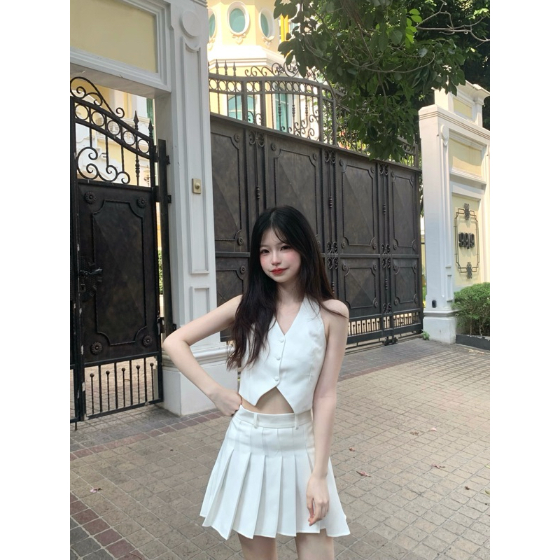 ✨🤍Coco -White -Top& Skirt 🤍✨ CC-WHITE