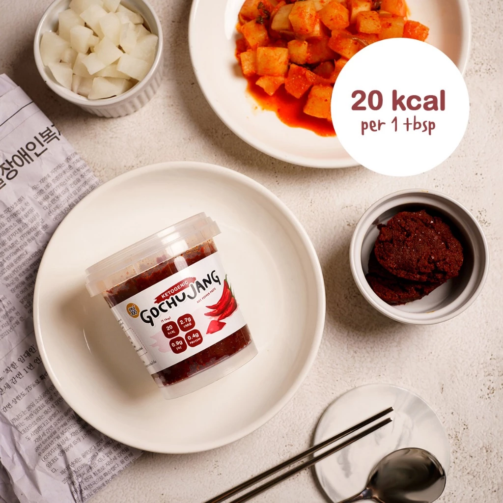โคชูจัง สูตรคีโต คลีน ไม่ใส่น้ำตาล ขนาด 180/360 กรัม | kimjijoo keto gochujang