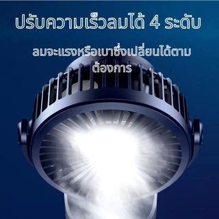 4นิ้ว/6นิ้ว 10000mAh พัดลมพกพาชาร์จ พัดลมชาร์จไฟ เป่าได้64ชม พัดรมแบบหนีบ USB คลิปหนีบ/ตั้งโต๊ะ ปรับมุม720°หนีบรถเข็นเด