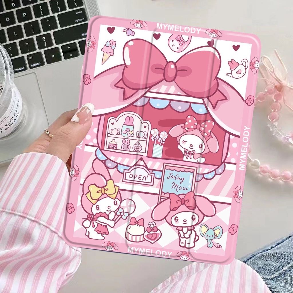 เคสไอแพดพร้อมช่องใส่ปากกา เคสไอแพด เคสลายการ์ตูนน่ารัก 10.2 Gen7/Gen8/Gen9 Air4/Air5 10.9 gen5/gen6/Air1/Air2 9.7 Air3