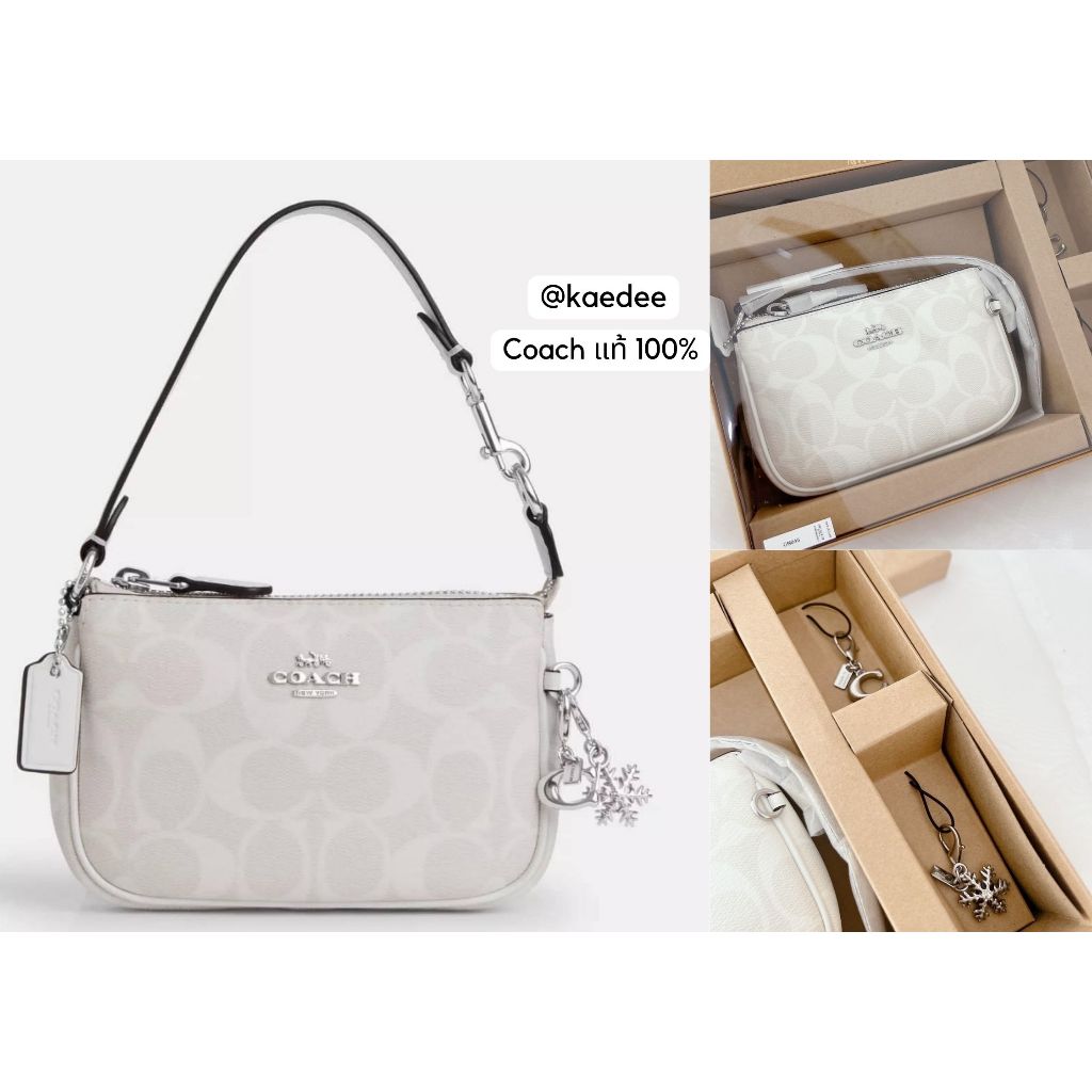 พร้อมส่ง Coach แท้ 💯% Boxed Nolita 15 In Signature Canvas