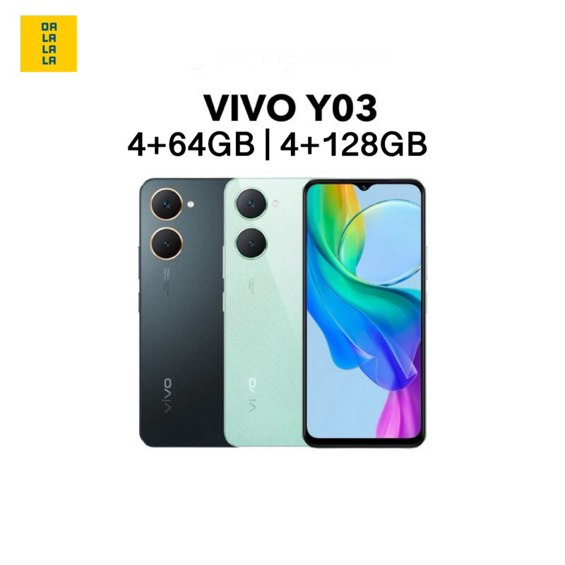 vivo Y03 4+64GB | 4+128GB เครื่ิิองศูนย์แท้ รับประกันศูนย์ไทย 12 เดือน