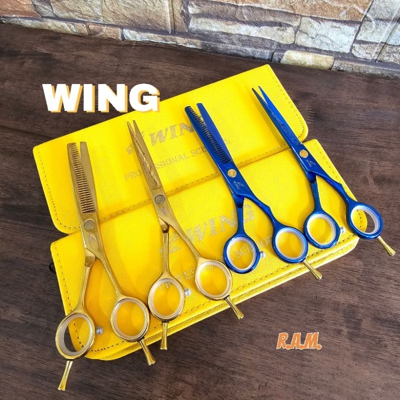 Wing รุ่น Titanium กรรไกรตัดผม ขนาด 6 นิ้ว สำหรับช่างมืออาชีพ ตัดกับซอยคู่กันพร้อมกระเป๋า แถมกระเป๋า - รูปที่ 7