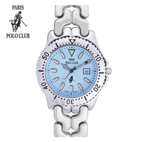 นาฬิกาข้อมือสำหรับผู้หญิง หน้าปัดขนาด 32 มม. ยี่ห้อ Paris Polo Club รุ่น PPC-230805 ของแท้ รับประกัน 1 ปี
