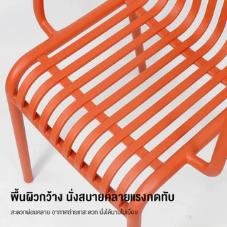 MeeBan เก้าอี้ สไตล์นอร์ดิก พลาสติกแข็งขึ้นรูปโครงสร้างแข็งแรง ทนทาน ดีไซน์เรียบง่าย ทันสมัย