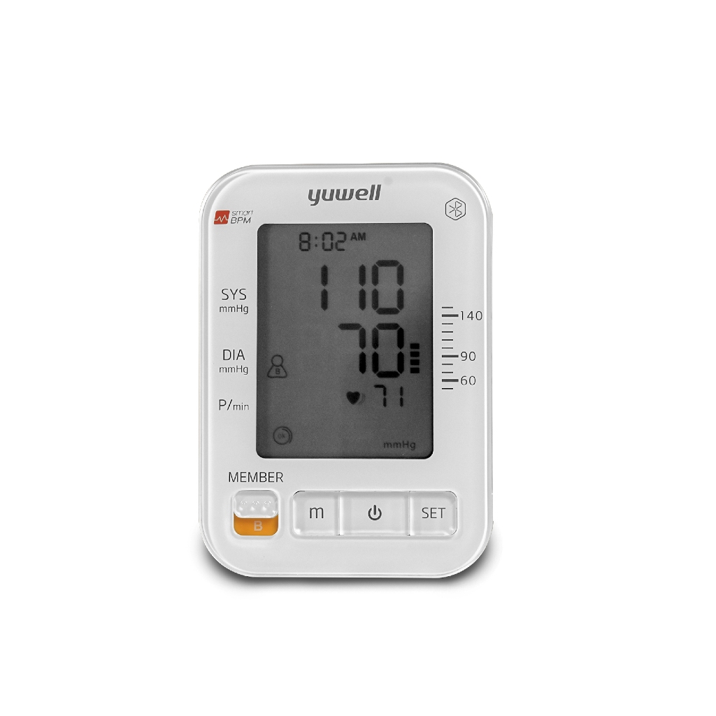 เครื่องวัดความดันโลหิต ยี่ห้อ Yuwell รุ่น YE680A มี Bluetooth รับประกัน 5 ปี