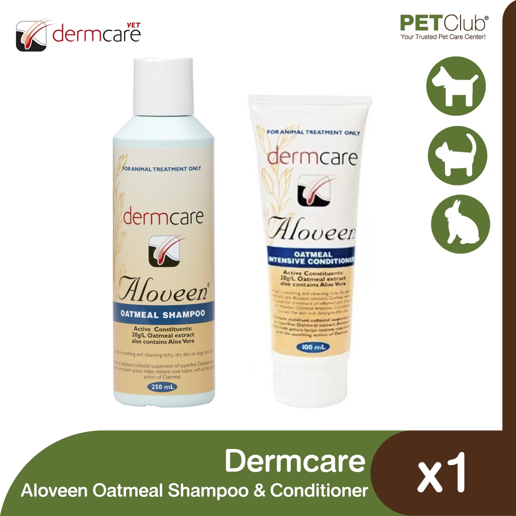 [PETClub] Dermcare Aloveen Oatmeal Shampoo - แชมพูบำรุงผิวหนังและขน ลดอาการผื่นคัน [250มล.]