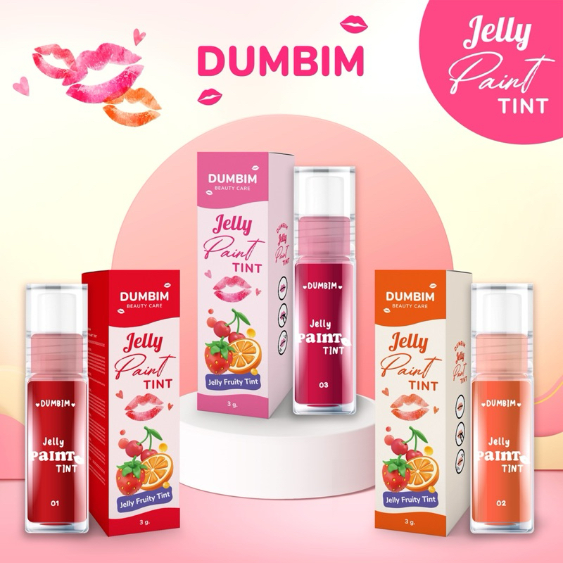 ลิปดำบิ๋มJelly Paint Tint By DUMBIM