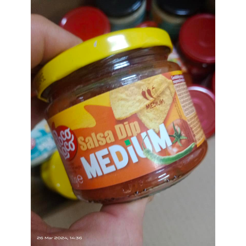 POCO LOCO *** SPECIAL OFFER - LONG EXPIRY *** Mexican Medium Hot Salsa Dip 300g MEXICAN FOOD