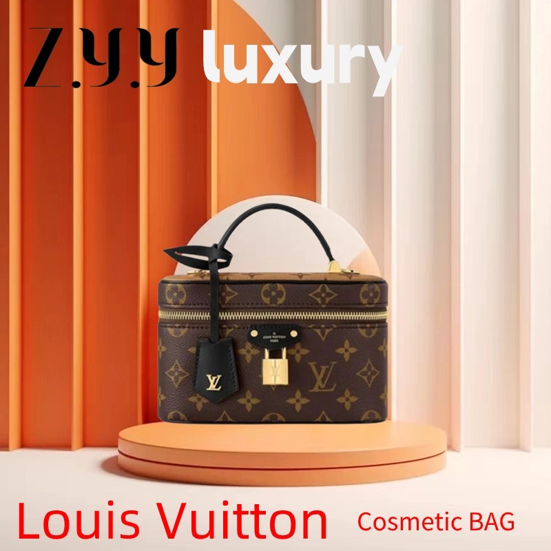 New Hot sales ราคาพิเศษ หลุยส์วิตตองแท้ Louis Vuitton Vanity Chain Bag LV Women's Cosmetic Bag/Handb