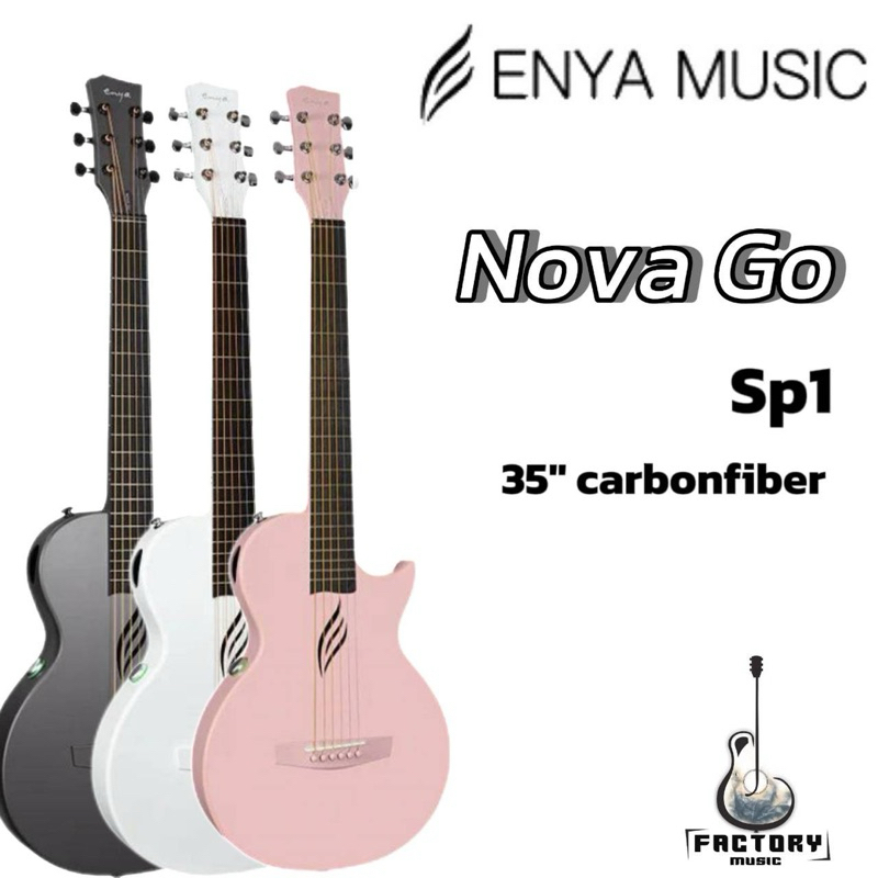 ENYA NOVA GO SP1 | กีตาร์โปร่งไฟฟ้า ขนาด 35นิ้ว  |Carbon-fiber มีลำโพงในตัว 🎉มีเก็บปลายทาง