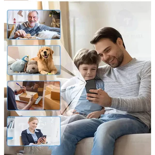 V380 PRO กล้องสองเลนส์ WiFi หน้าจอคู่ 2กล้อง ดูพร้อมกันได้ Color Full HD ​5ล้านพิกเซล กลางคืนภาพสี กล้องวงจรปิดไร้สาย