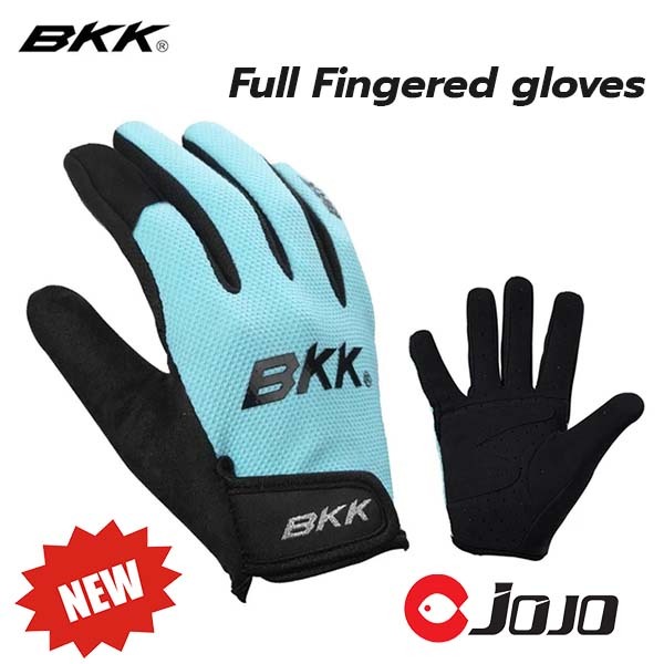 BKK ถุงมือสำหรับใส่ตกปลา แบบเต็ม 5 นิ้ว สีฟ้าสวย เหมาะกับงานแคส ขนาด XL