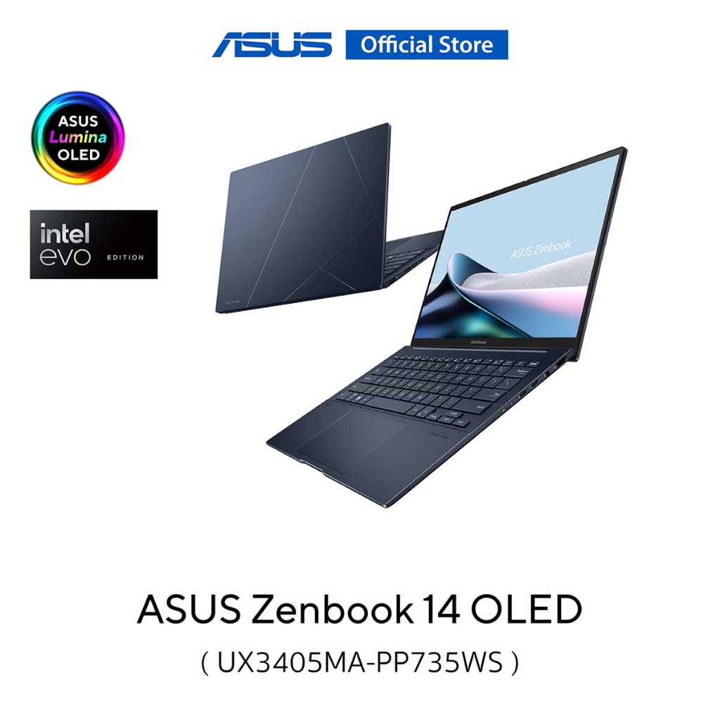 ASUS Zenbook 14 OLED (UX3405MA-PP735WS) 14" 3K (2880x1800) OLED, Intel U7-155H, RAM16GB, 1TB SSD, Wi