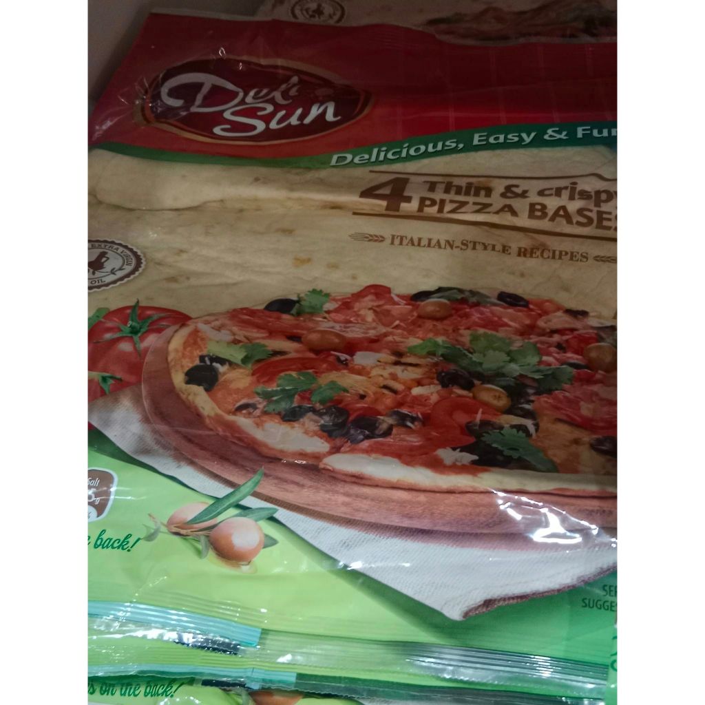 DELI SUN Pizza Bases THIN & CRISPY * 4 PACK * 320g