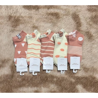 💛ถุงเท้าแฟชั่น ลายน่ารัก 1 แพ็ค10คู่ ขนาดฟรีไซส์ ของผู้หญิง สินค้าคละลายโทนขาว ผ้าดี ผ้านิ่ม ใส่สบายจ้าา✅