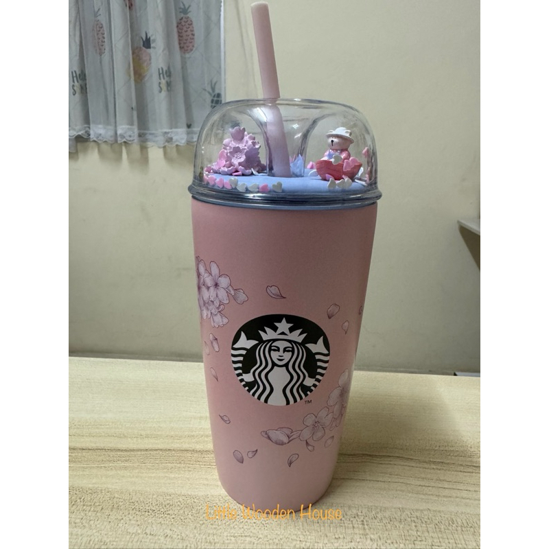 Starbucks Stainless Steel Cherry Blossom Secret Garden Cold Cup (16 oz.)