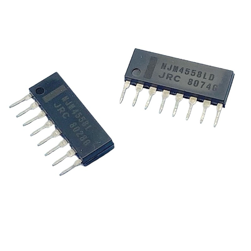 NJM4558LD NJM4558L (2ชิ้น) ออฟแอมป์ Dual 4V-18V 8-พิน DUAL Operational Amplifier ROHS NJRC [New Japa