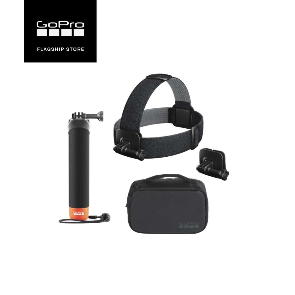 GoPro Mounts/Adventure 3.0 เซ็ทอุปกรณ์เสริมสุดคุ้มประกอบด้วย The Handler + Head Strap 2.0 + Clip Mount + กระเป๋าพกพา