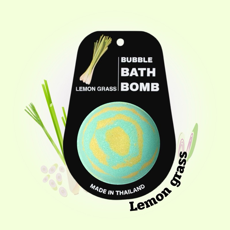 bubble bath bomb (lamon grass)
