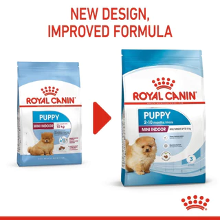 Royal Canin Mini Indoor puppy 3kg สูตร ลูกหมา เลี้ยงในบ้าน 3 kg