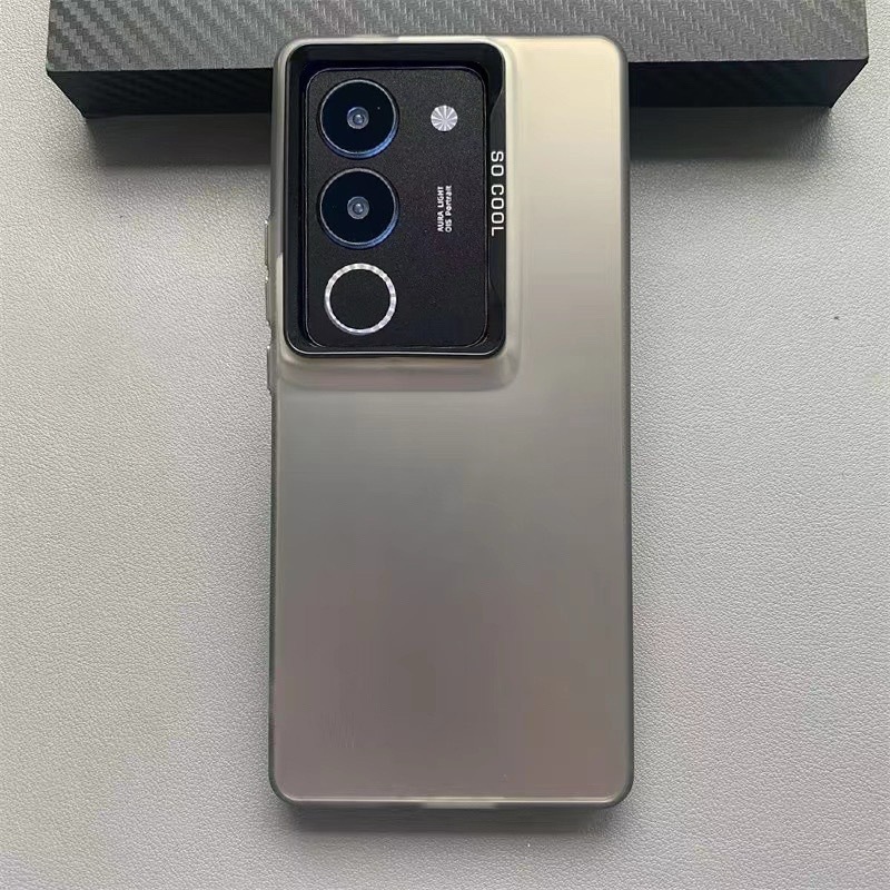 เคสโทรศัพท์ Case VIVO Y100(5G) เคสมือถือ โปร่งแสง กันกระแทกสีพื้นแบบเงา เปิดกล้องกันปุ่มข
