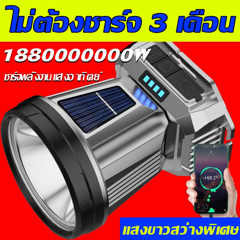 [รับประกัน 10 ปี] ไฟฉายคาดหัวแท้ แท้ led แรงสูง ส่องแสงระยะ10KM ค่าไฟ 0 บาททั้งปี ไฟสว่างแรง ไฟคาดหัว ไฟคาดหัวแรงสูง