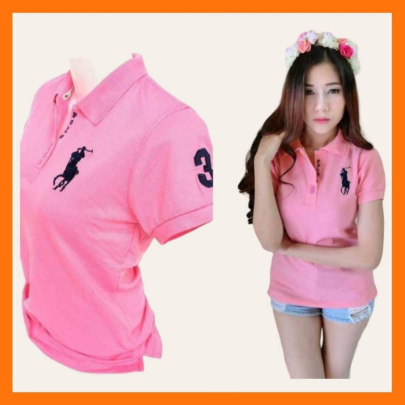 จัดส่งเร็ว เสื้อโปโลคอปก POLO ชาย-หญิง ผ้านิ่ม
