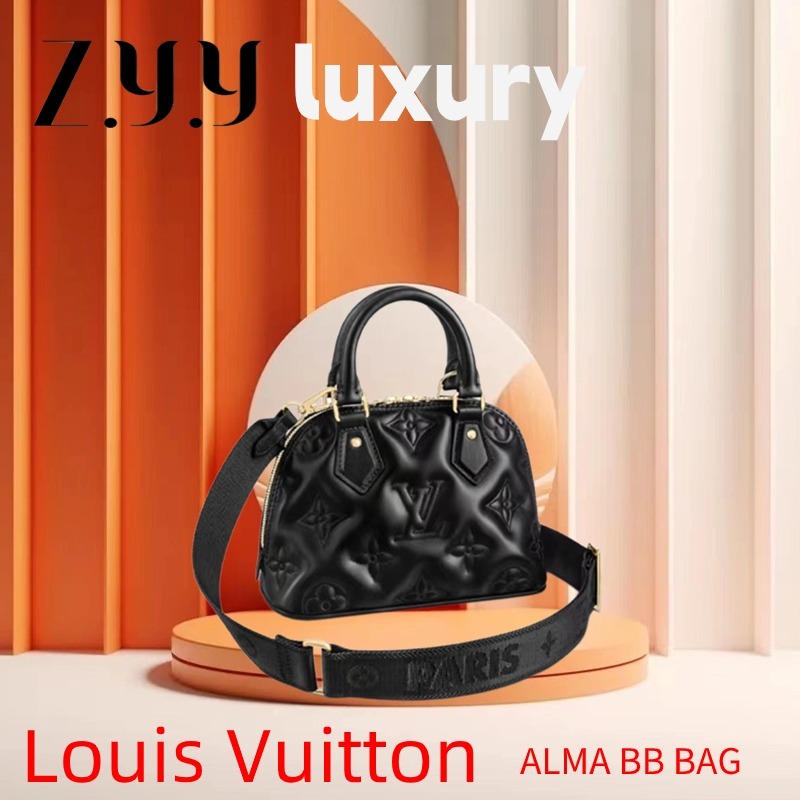 New Hot sales ราคาพิเศษ Ready Stock หลุยส์วิตตอง Louis Vuitton ALMA BB กระเป๋าถือหนังเต็มกระเป๋า LV