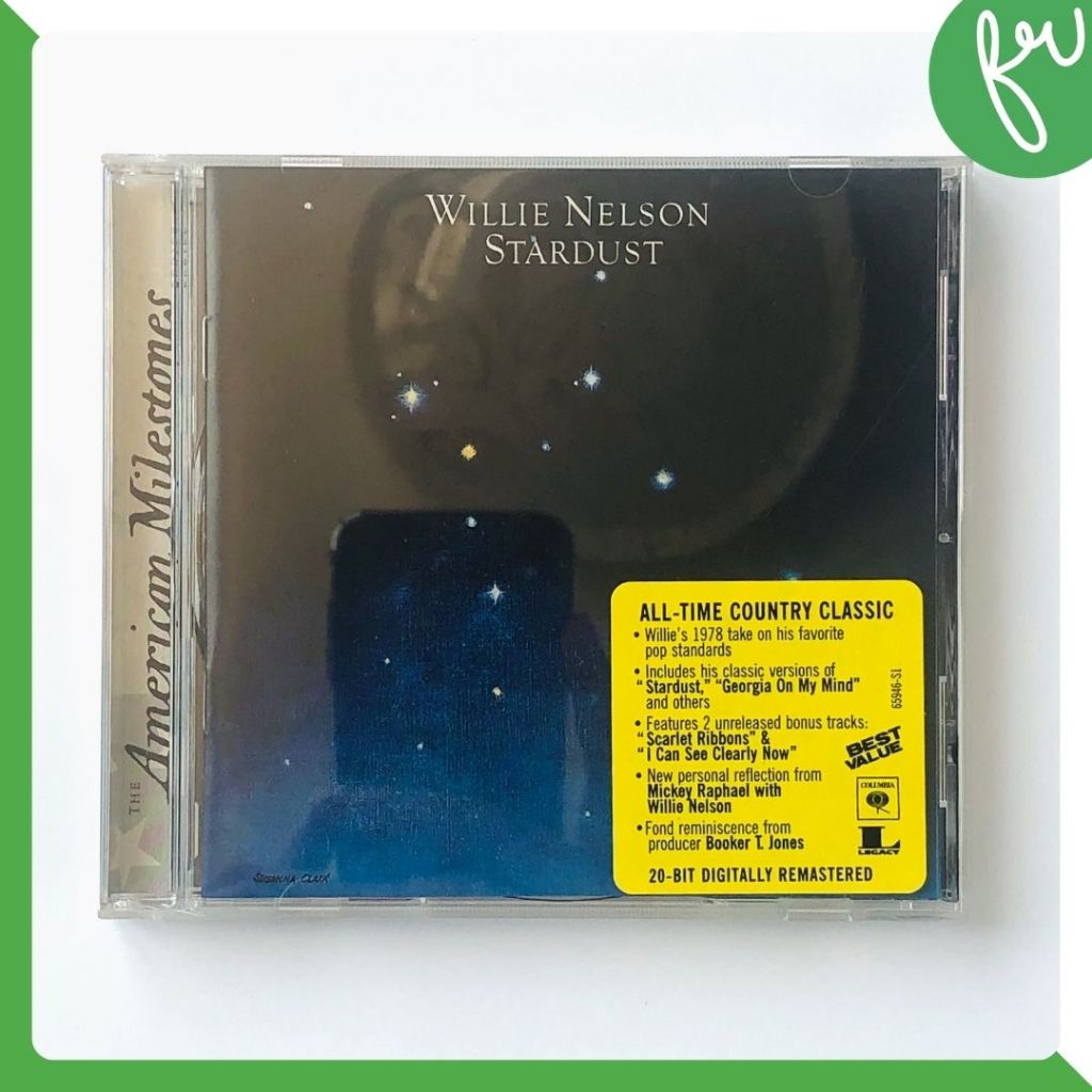 แผ่น CD แท้ เพลงสากล Willie Nelson ชุด Stardust (US)