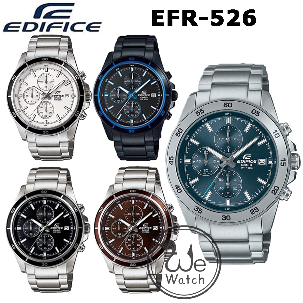 CASIO Edifice รุ่น EFR-526 นาฬิกาผู้ชาย Chronograph ประกัน CMG 1ปี EFR EFR526 EFR526D EFR526BK