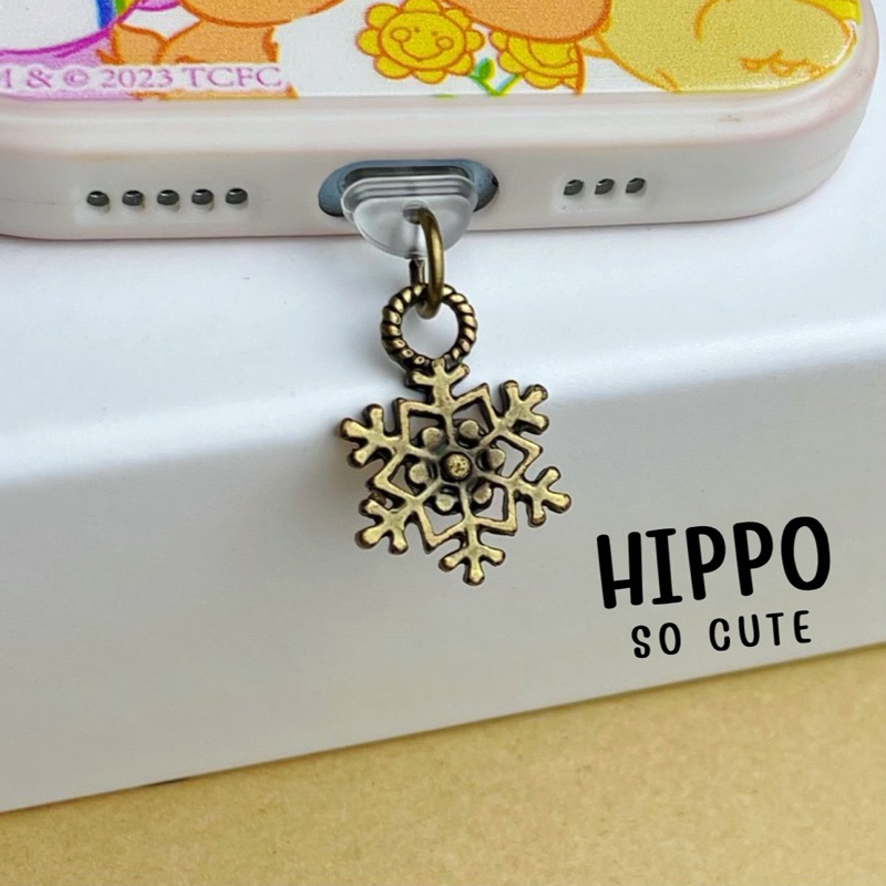 [ร้านไทย] จุกกันฝุ่น iPhone iPad จุกกันฝุ่นมือถือ จุกกันฝุ่นไอแพด เกล็ดหิมะ