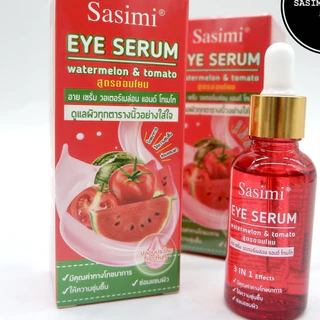 เซรั่มบำรุงผิวหน้าและรอบดวงตา SASIMI สูตรแตงโมและมะเขือเทศ เติมความชุ่มชื้น ผิวกระจ่างใส
