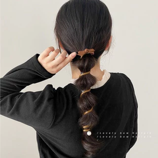 Jelly Phone Hair Rope ยางรัดผมเกลียว ขนาด 7 cm สามารถยืดได้ ยางรัดผมสไตล์ใหม่ ยางมัดผม y2k