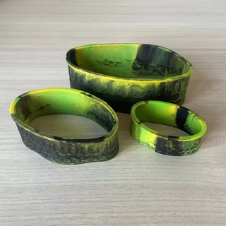 แผ่นกันลื่น สามารถติดตั้งที่ด้านล่างของขวดได้ วัสดุซิลิโคน 51mm 76mm 101mm รวม 3 ชิ้น ยืดหยุ่นได้เล็กน้อย