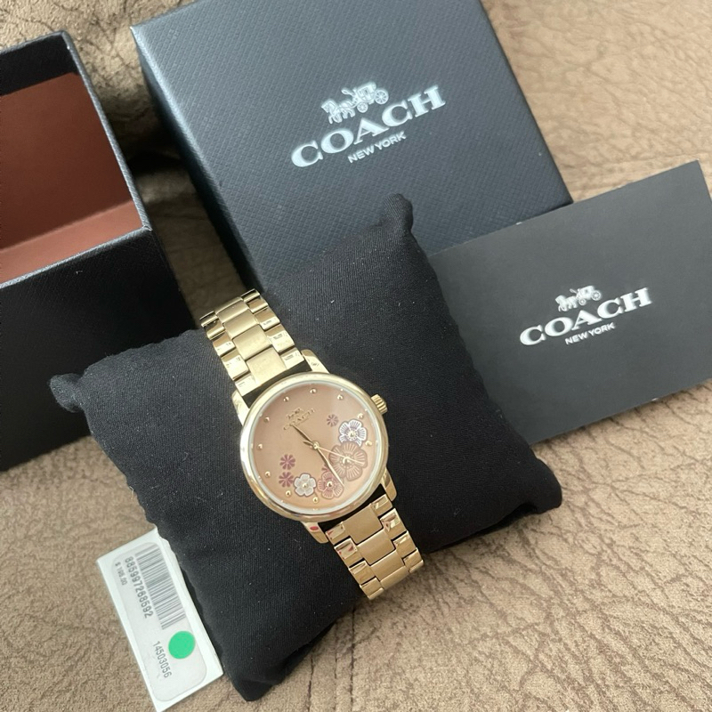 นาฬิกาข้อมือผู้หญิง COACH Grand Flower Dial Ladies Watch รุ่น coach14503056 ของใหม่ ของแท้100%