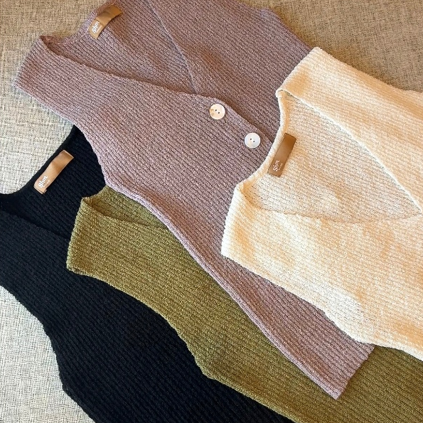 SHUUXME Toffee knit top